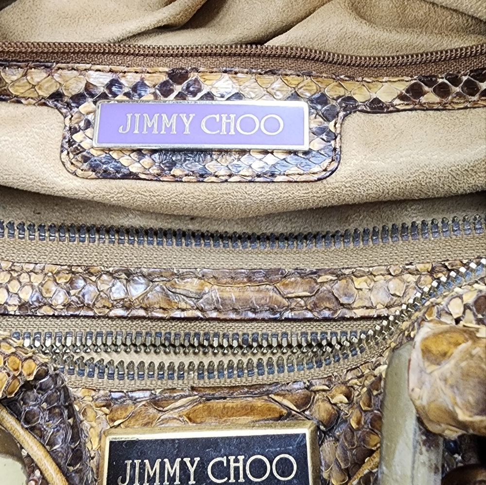 Pre-Loved // Jimmy Choo  // Python Bag - Picture 9 of 10